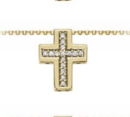 Collana Oro Gioia Donna in Oro giallo Diamante 0.04 Ct OPF12796.004 - OPF12796.004